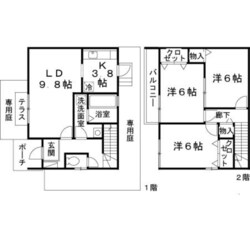 松本タウンハウスの物件間取画像